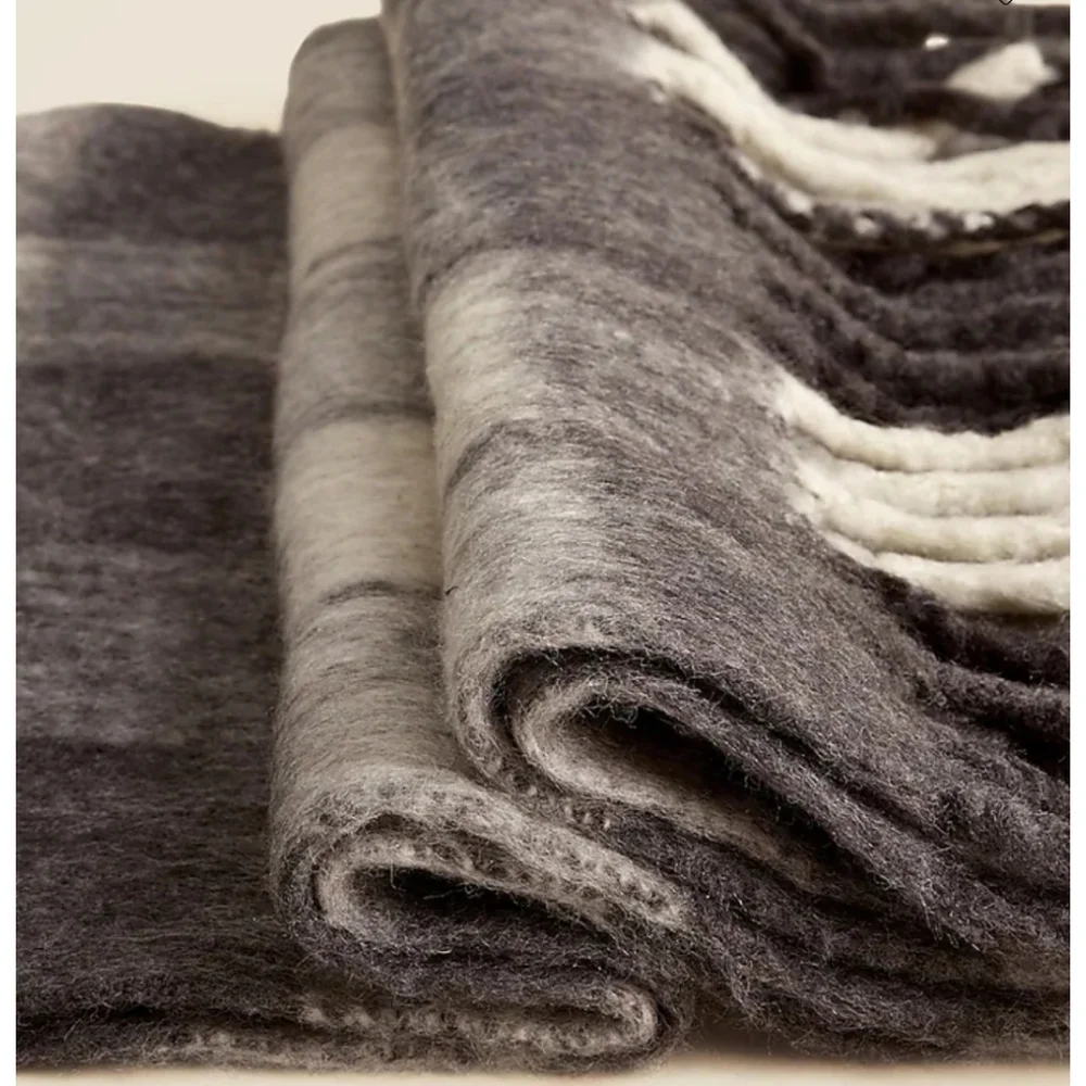 J.Crew Brushed Woven Scarf in Stripe
